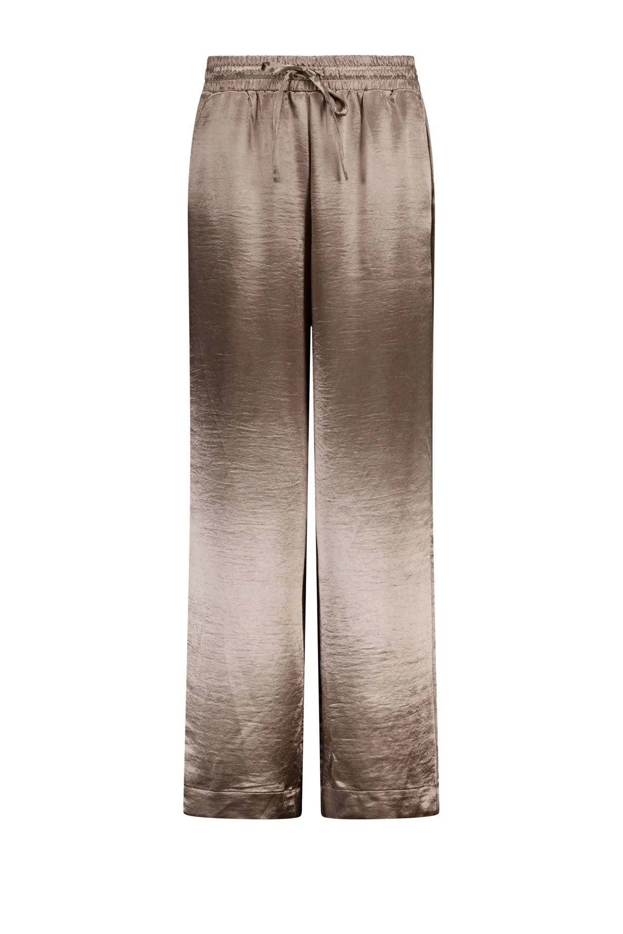 Wide fit broek | Champagnekleurig