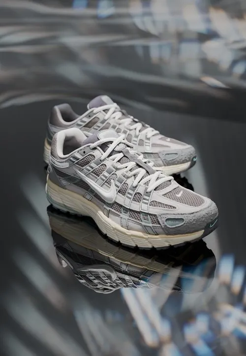 P-6000 UNISEX - Joggesko - flat pewter/white/light iron ore/metallic silver/iron grey/light bone