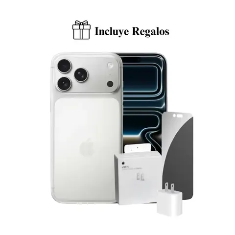 Apple iPhone 17 Pro Max Apple Intelligence 256GB (eSIM) - Silver + Combo Regalo