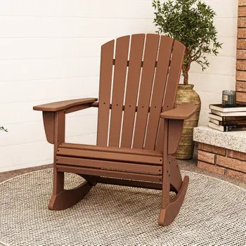 POLYWOOD Portside Shellback Adirondack Rocking Chair