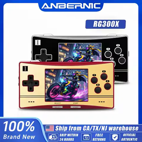 Video Game Console Anbernic RG300X Retro Handheld Game Console Mini Video Game Player Support HD Out Built In 64G Kids Gift Linux