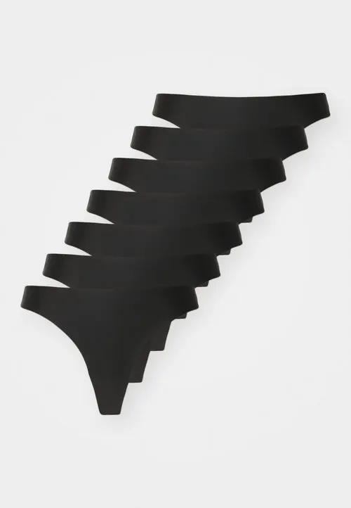 SEAMLESS 7 PACK - String - black