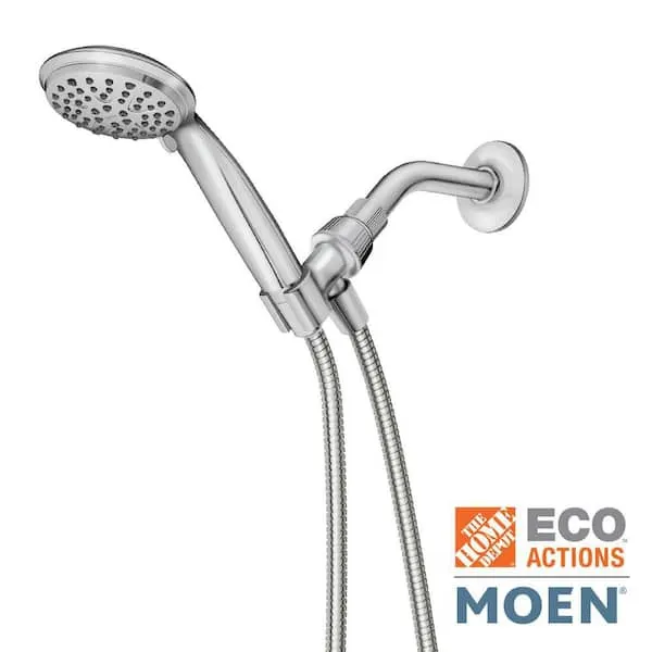 MOEN Attune 6-Spray Patterns, 4 in. Wall Mount Handheld Showerhead in Chrome