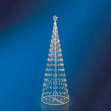 Albero di Natale Luminoso 274 Led Bianco Caldo