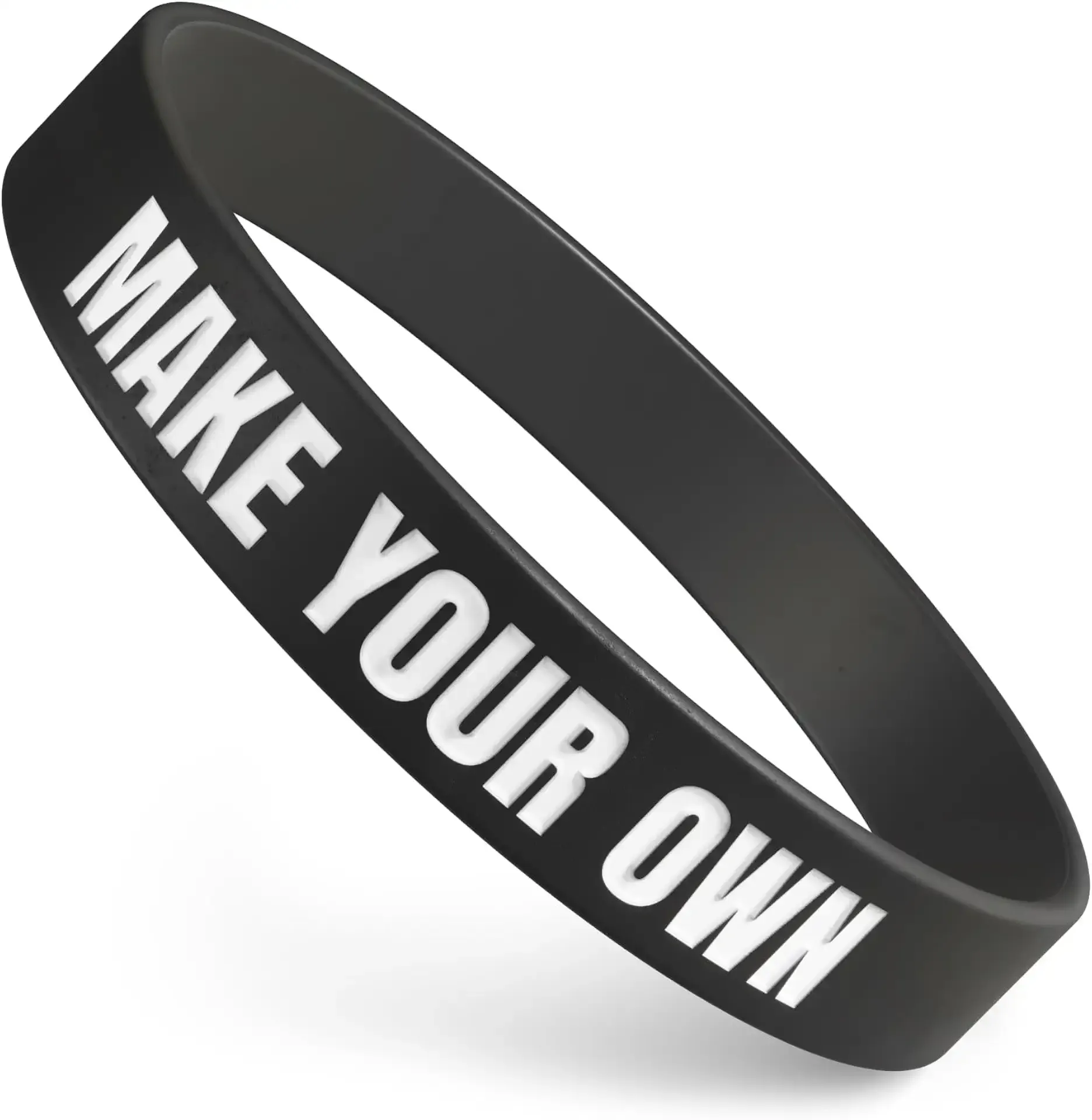 Custom Wristbands For Events, Fundraisers & Promotions | Add Text, Icons, & Logos | Bulk Rubber Bracelets | Classic 1/2” | 100% Silicone