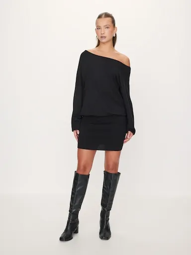 Maisy Off Shoulder Knit Mini