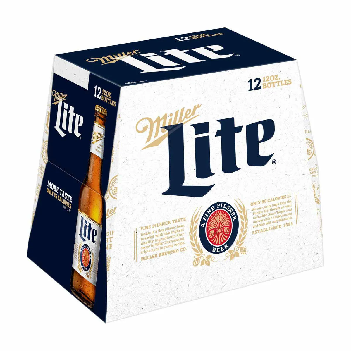 Miller-Lite-American-Light-Lager-Beer,-12-fl-oz-bottles,-12-pk