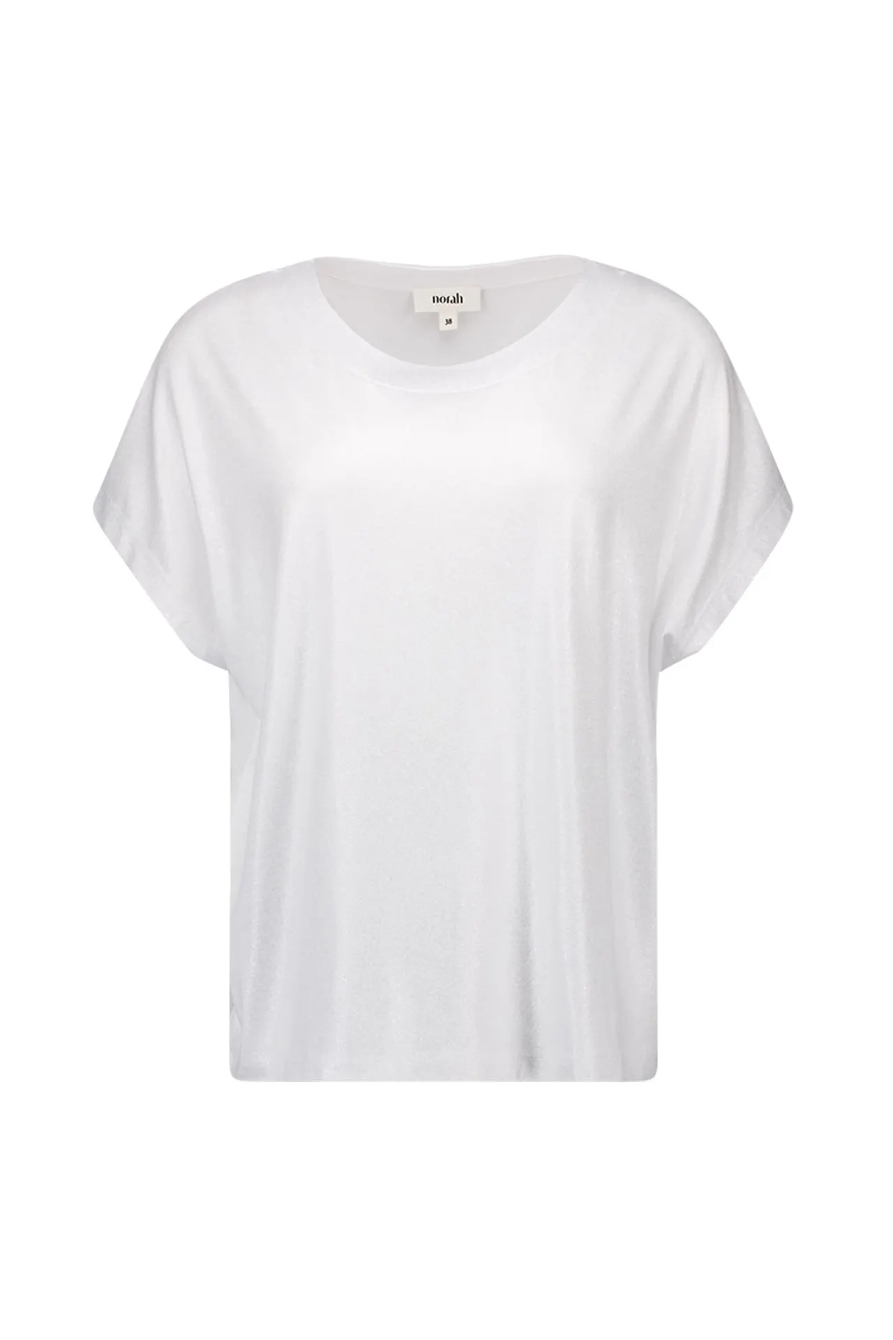 Mila shirt wit met glans