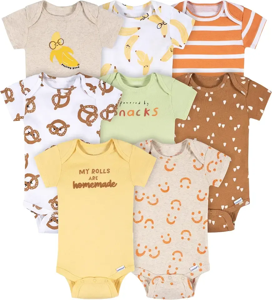Baby 8-pack Short Sleeve Mix & Match Bodysuits