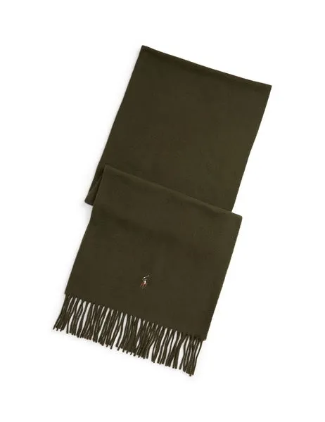 Signature Wool Blend Scarf Company Olive