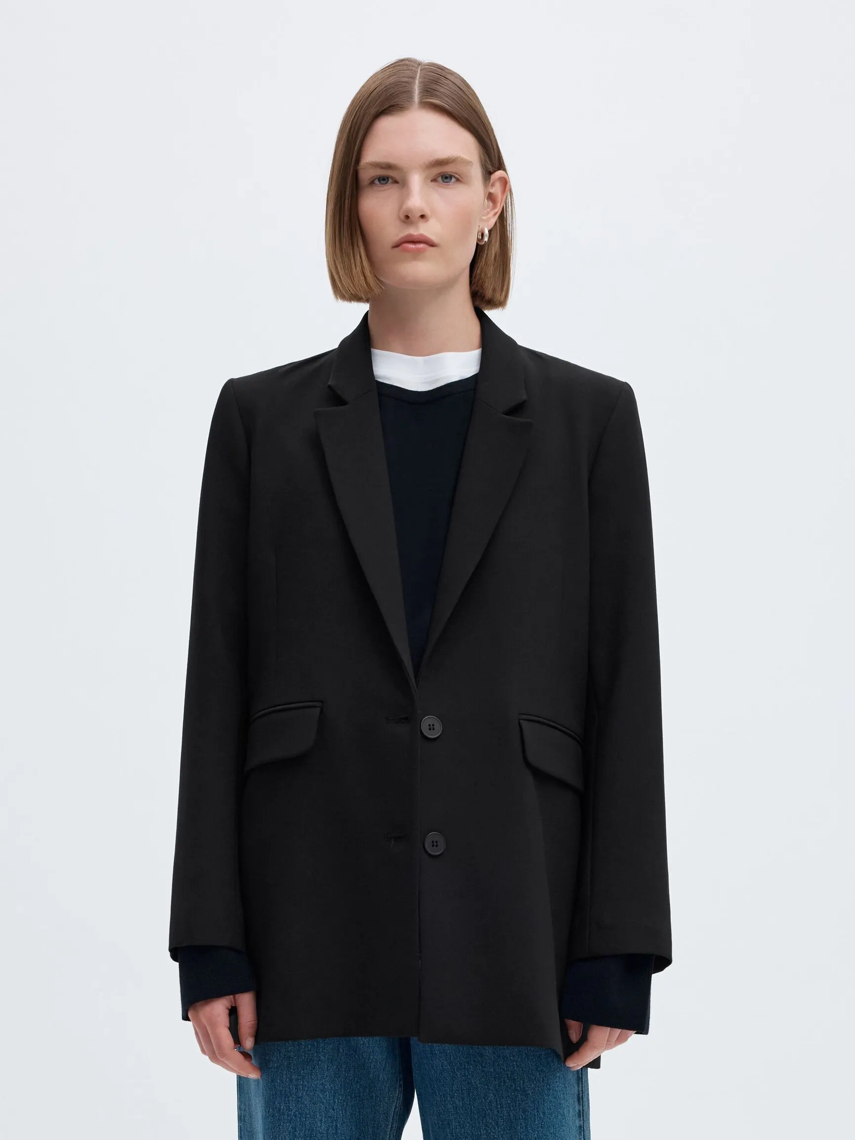 LANG AVSLAPPET PASSFORM ENKELTSPENT BLAZER