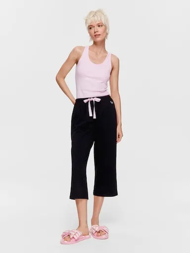 Black 3/4 Pj Pant