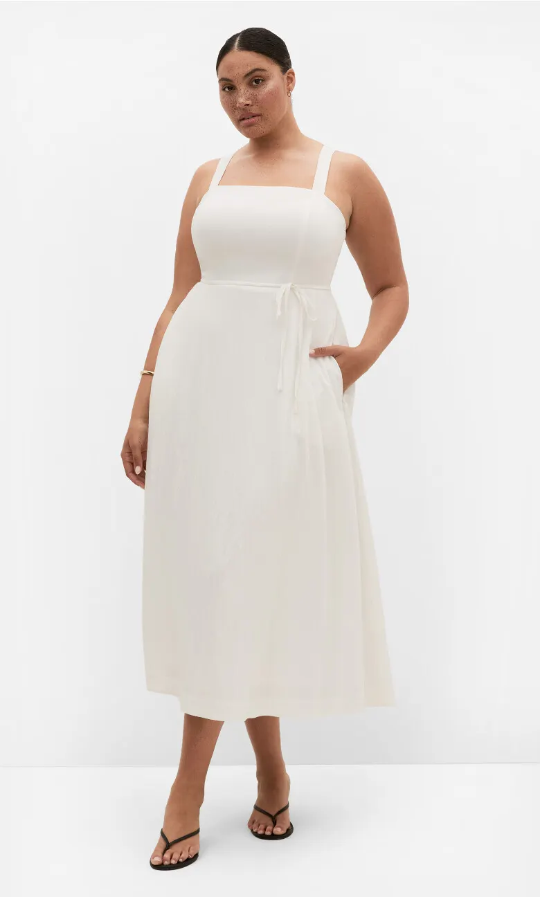 Collins Sleeveless Maxi Dress - ivory