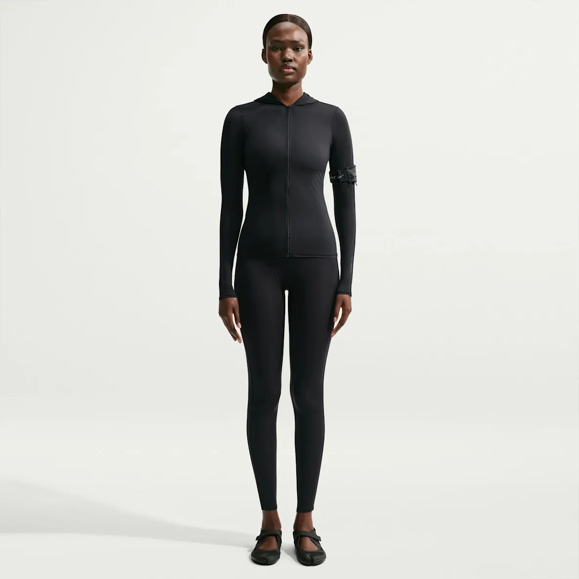 Leggings med høyt liv og V-panel til dame