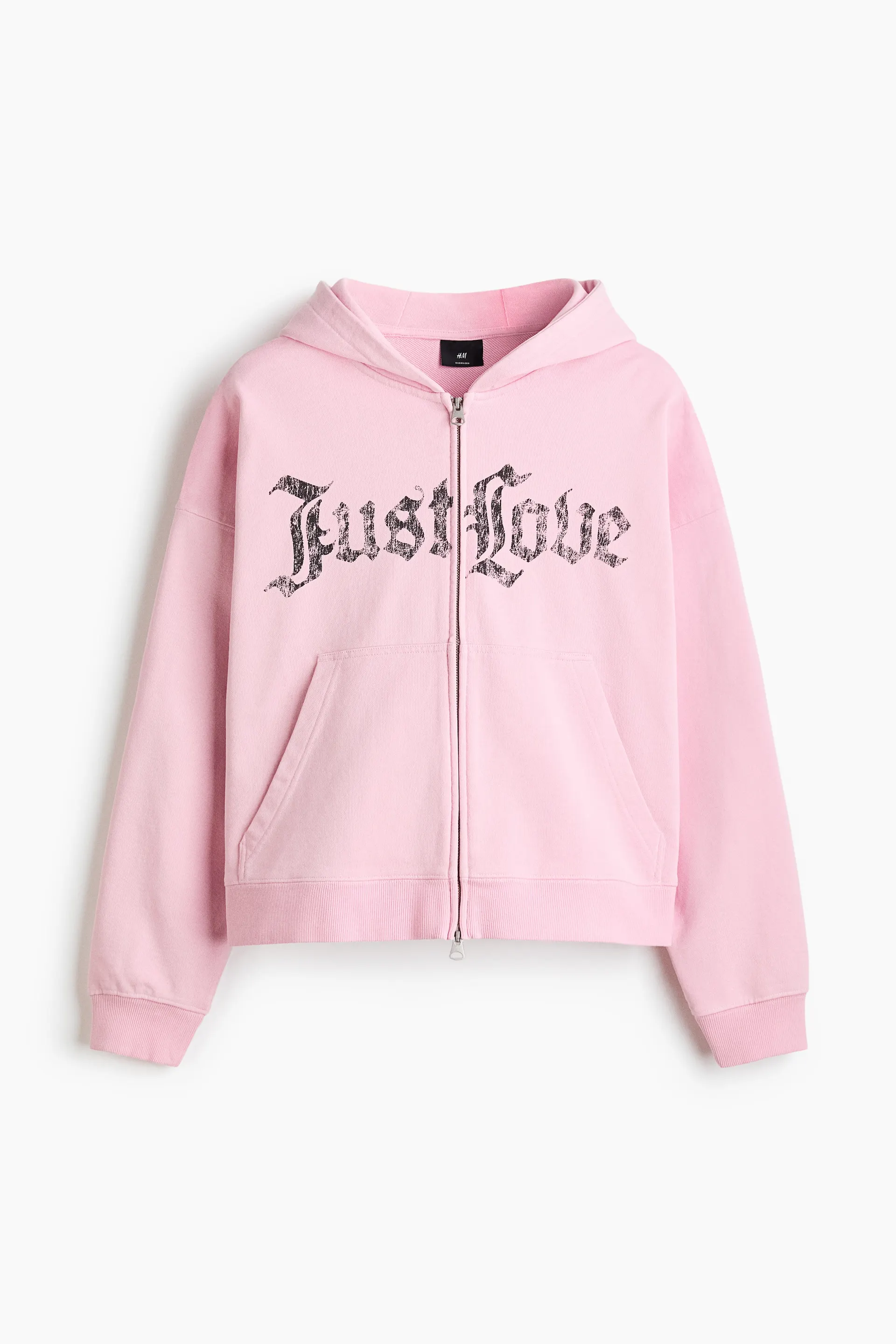 Sudadera Oversized Fit con gorro y zíper