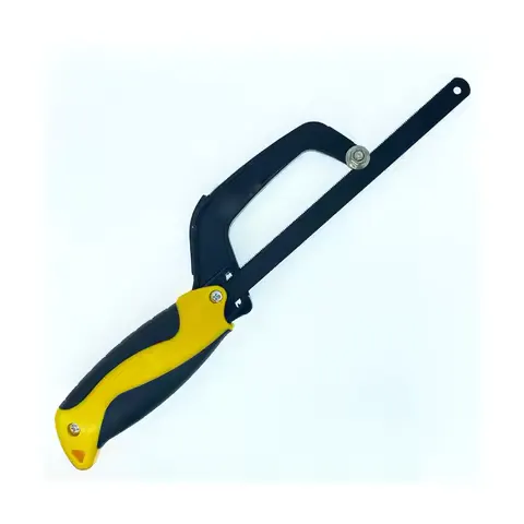 10" Flexible Heavy Duty Mini Hacksaws Aluminum Frame Compact Hack Metal Cutter Bi-Metal HSS Blade Hand Saw Woodworking Tools