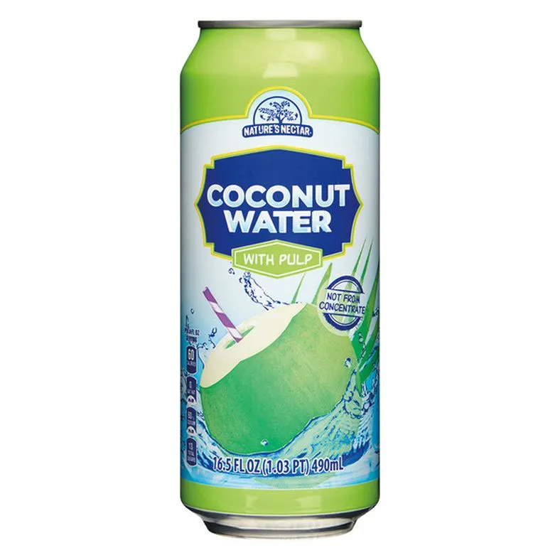 Nature's Nectar Canned Coconut Water With Pulp