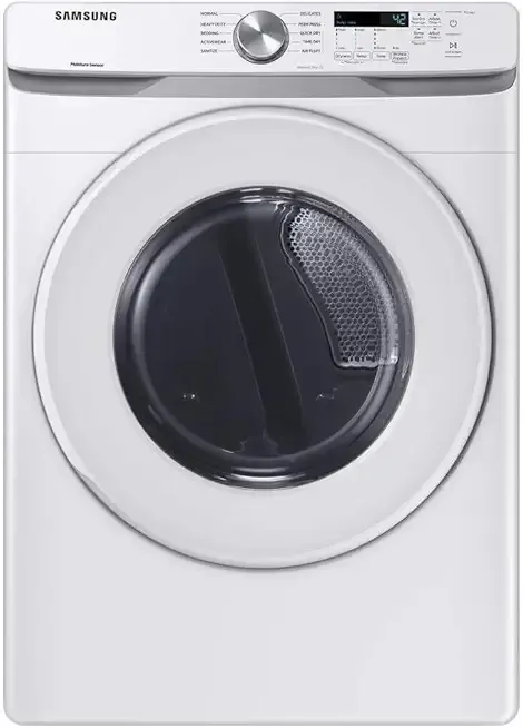 Samsung 7.5 cu. ft. Front Load Electric Dryer with Sensor Dry, White, DVE45T6000W/A3