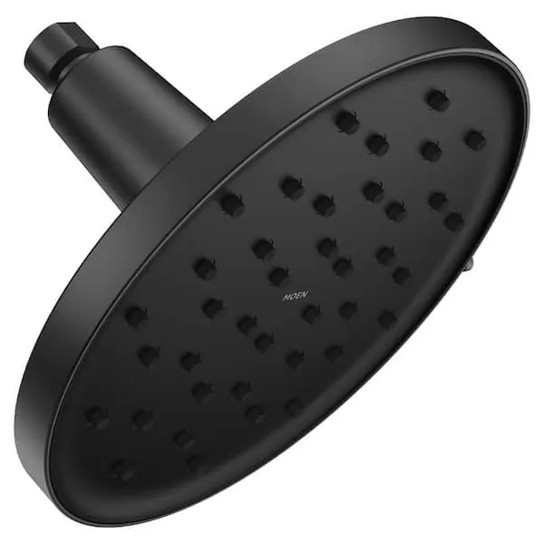 MOEN Verso Magnetix 8-​Spray Patterns with 1.​75 GPM 9 in.​ Wall Mount Fixed Shower Head with Infiniti Dial in Matte Black