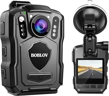 BOBLOV M5 2K GPS Body Camera, 4200mAh for 12 Ho…