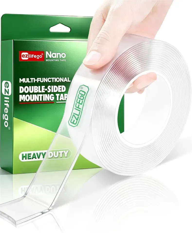 EZlifego Heavy Duty Invisible Bond Nano Double Sided Mounting Tape, 16.5FT