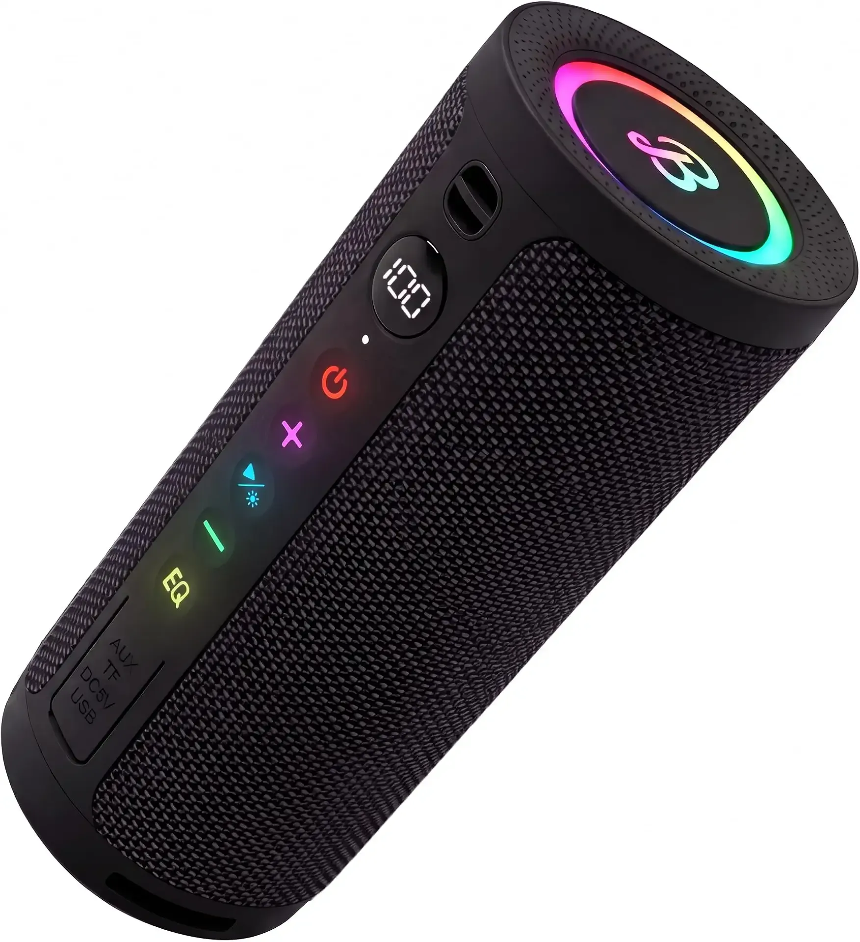 BassBloom Roar 3 Portable Bluetooth Speaker,IPX6 Waterproof,20W | Powerful Sound with JIKE Bass,24H Playtime,Bluetooth 5.4,RGB Lights,Wireless TWS Pairing,Outdoor for Camping