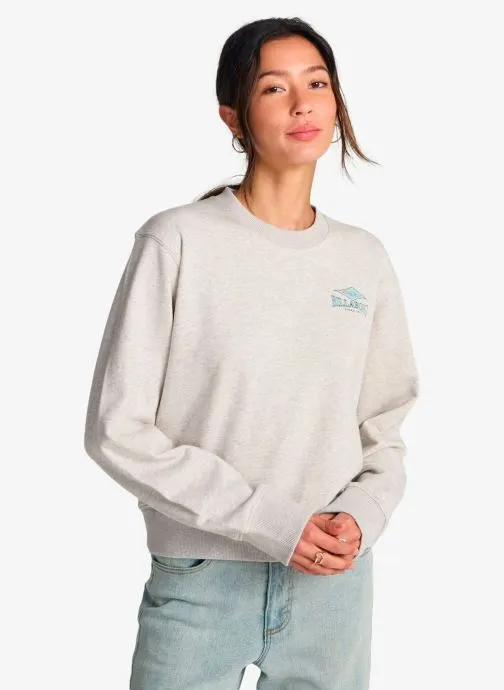 Sweater Chasing Horizons dames grijs