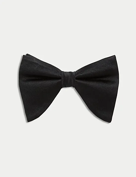 Oversized Pure Silk Bow Tie