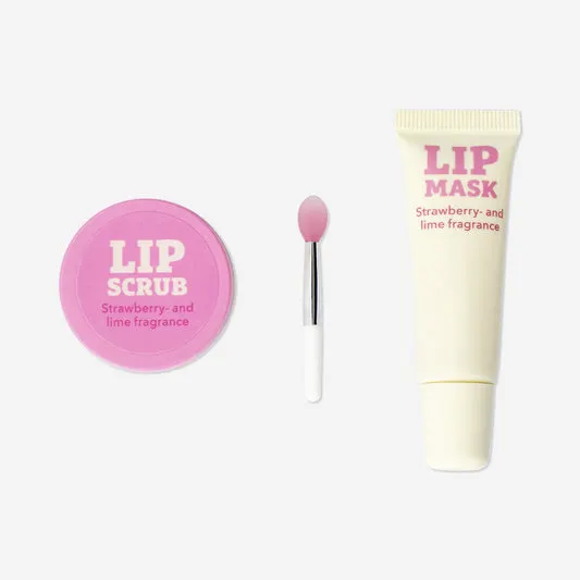 Lip care set - Strawberry and lim...
