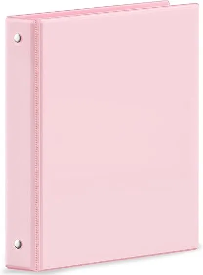SUNEE 3 Ring Binder 1 Inch Pink 1 Pack, Holds 175 Sheet…