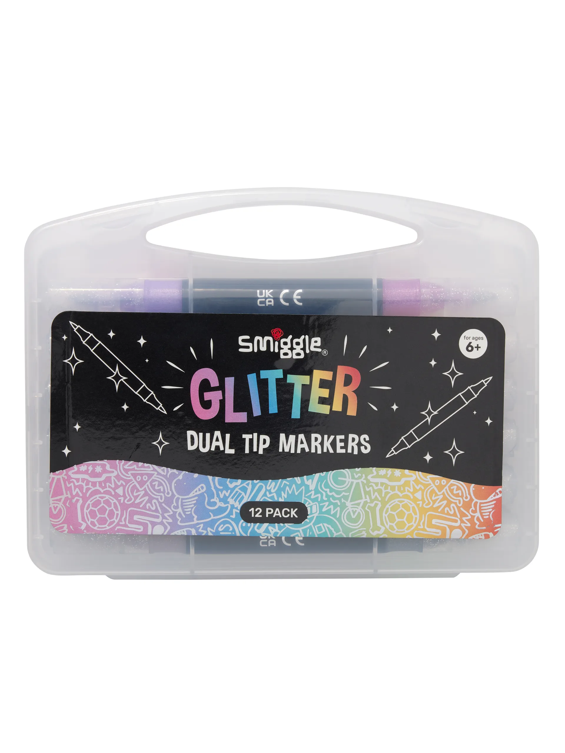 Glitter Dual Tip Marker Pack X12