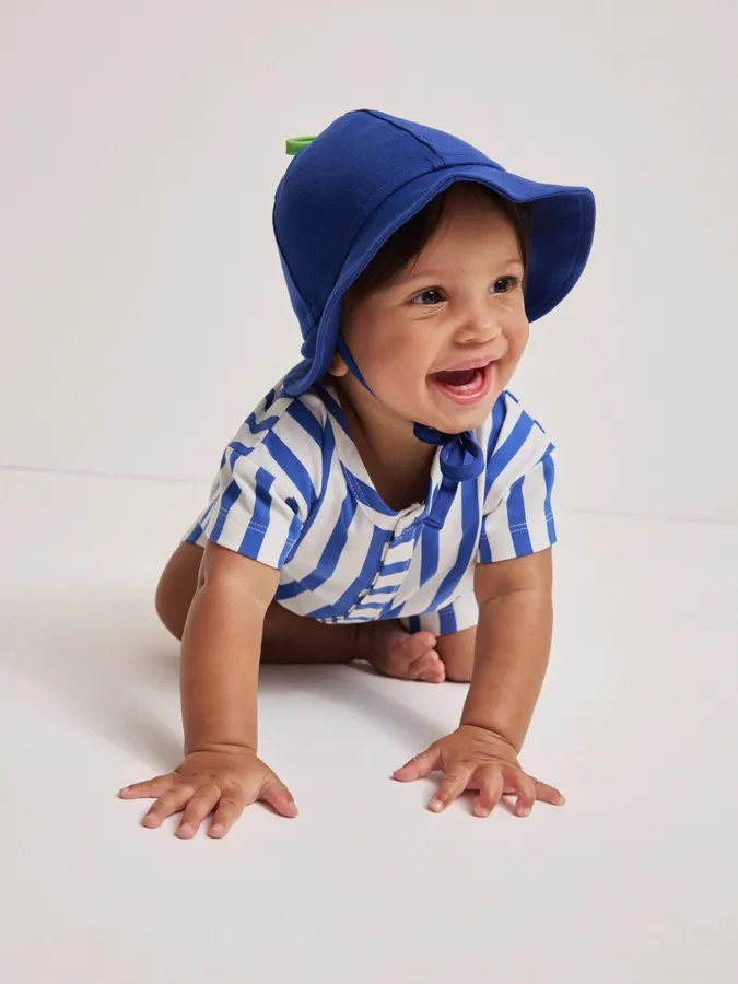 Kortermet jumpsuit stripete