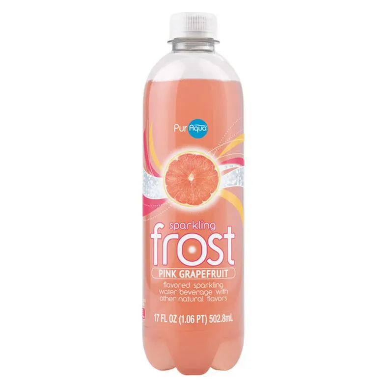 Puraqua Pink Grapefruit Sparkling Flavored Frost Water