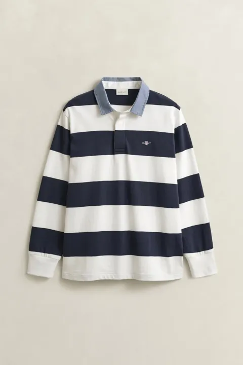 Stripete chambray heavy rugger