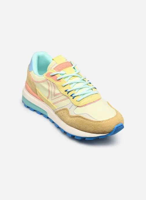 Sneakers Luna nylon & Serraje dames meerkleurig