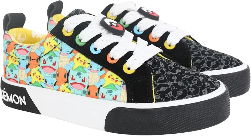 Pokemon Youth Low-top Sneakers - Pokemon Court Shoes for Boys/Unisex