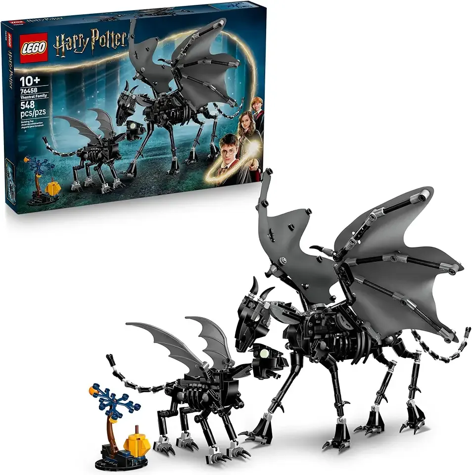 Harry Potter Thestral Family Building Toy - Pretend Play for Kids, Boys and Girls, Ages 10+ - Collectible Harry Potter Poseable Action Figures - Gift Idea for Christmas - 76458