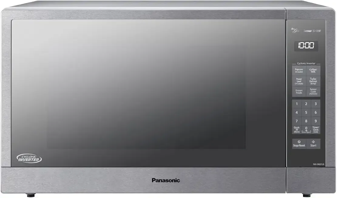 Microwave Oven, Stainless Steel Countertop/Built-In Cyclonic Wave with Inverter Technology and Genius Sensor, 2.2 Cu. Ft, 1250W, NN-SN97JS (Silver)