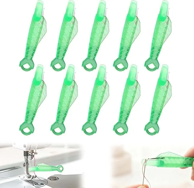 Fish Type Sewing Machine Needle Threader, 2026 New Automatic Sewing Quick Needle Threader for Hand Sewing, Sewing Supplies Machine Needle Threader Tool-Designed for Sewing Lovers (10 Pcs)