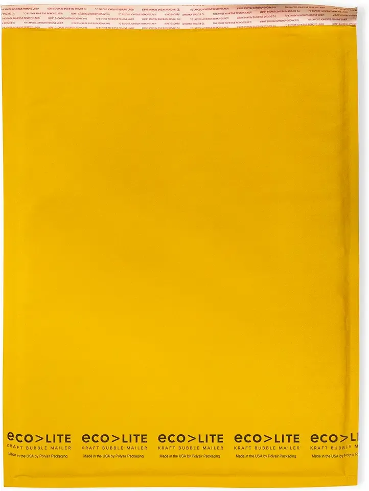 IPG Eco-lite #4 ELSS4 Golden Kraft Bubble Mailer, 9.5" x 14.5" (Case of 100)