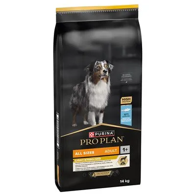 Lot PURINA PRO PLAN All Sizes Adult Light/Sterilised (2 x 14 kg)