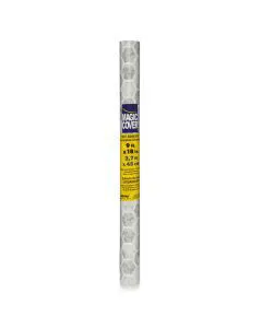 Magic Cover Honeycomb Gray Shelf Liner, 18"x9 ft