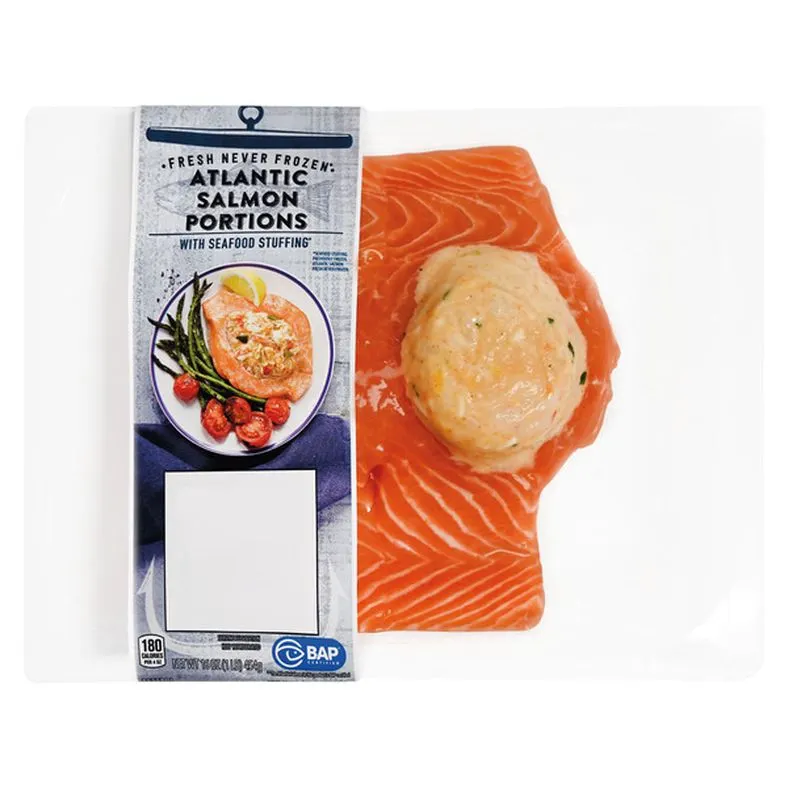 Stuffed Atlantic Salmon Portions
