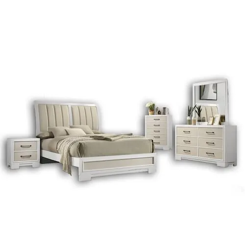 The Flora Queen 8-Piece luxurious Bedroom Set