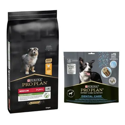 PURINA PRO PLAN 12 / 14 kg + friandises Dental Care 345 g ou 426 g offertes !