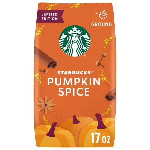 Starbucks Pumpkin Spice Flavored Ground Coffee, Pumpkin Spice Coffee, Fall Flavors 1.063 lb. $17.13 $1.01/oz
