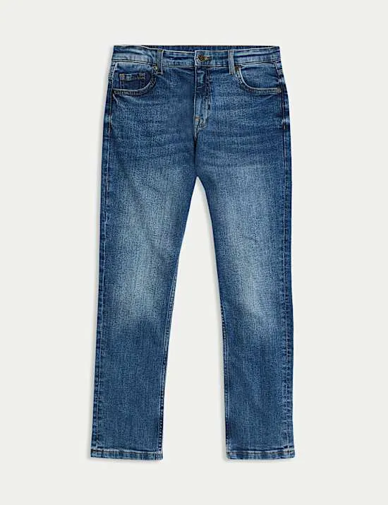 Slim Jeans mit hohem Baumwollanteil (6–16 J.)