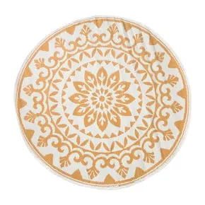 Buitenkleed bloem - geel - ø150 cm