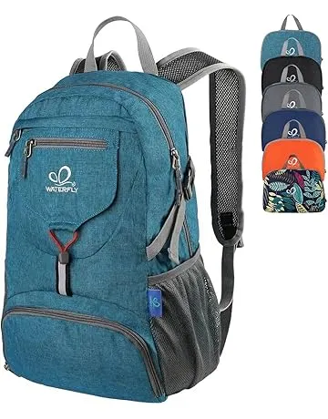 WATERFLY Small Lightweight Packable Backpack: 20l Ultra Light Foldable Travel Hiking Camping Daypack Day Pack for Man Woman