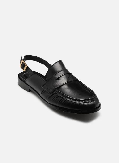 Mocassins N13106 dames zwart